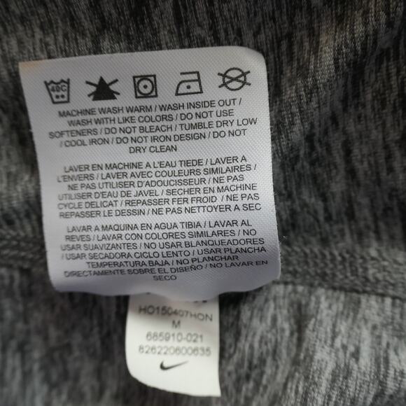 Nike Performance Shirt Womens Medium Heathered Gray Thumbholes 1/4 Zip Active - Picture 11 of 12